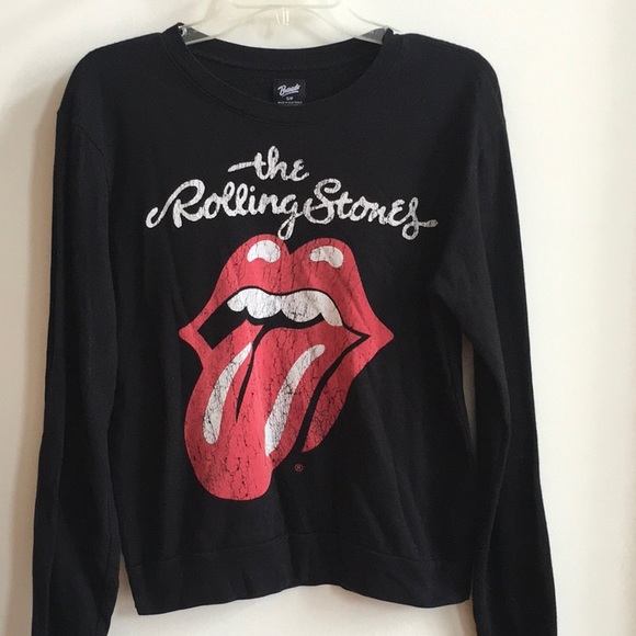 Bravado Tops - Rolling Stones Band Graphic Sweatshirt Size S